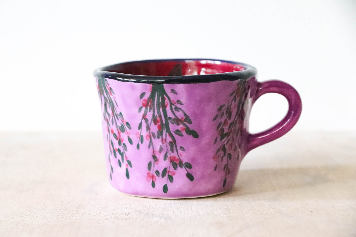 Buffy Floral Burgundy Mug