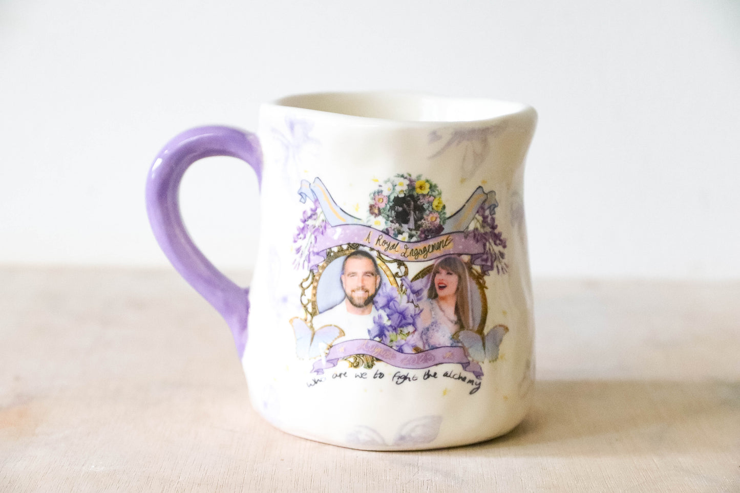 Lilac Wedding Butterfly Mug