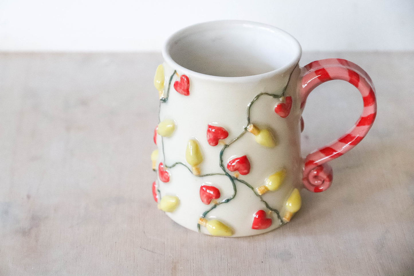 Valentines Lights Stoneware Mug
