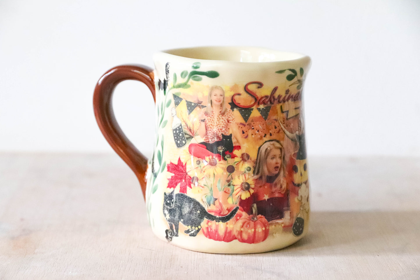 Cream Halloween Sabrina Tulip Mug