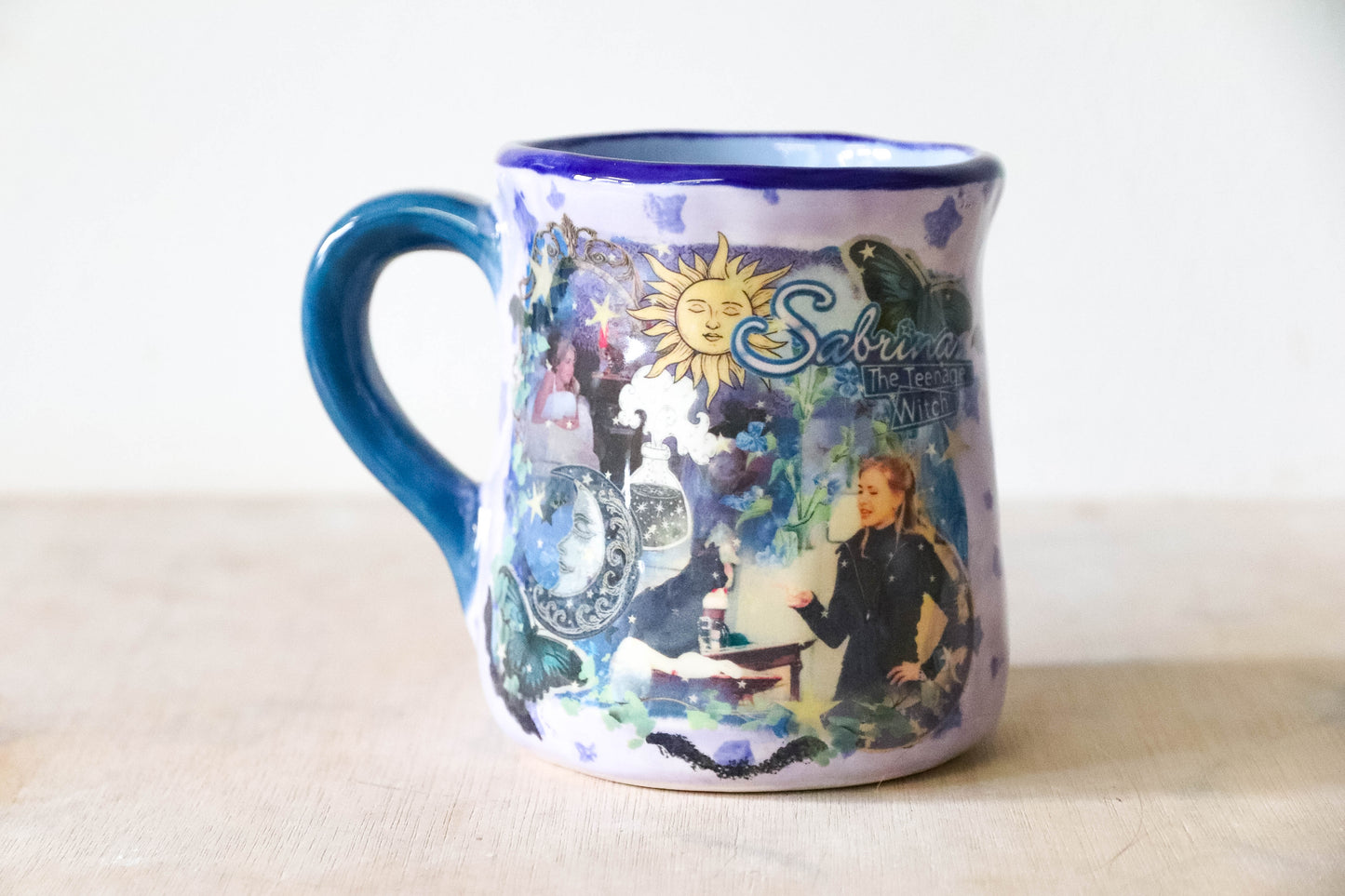 Blue Starry Sabrina Tulip Mug