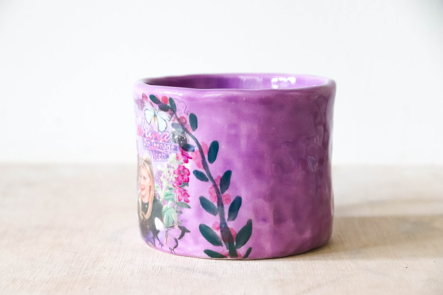 Purple Floral Sabrina Mug Large