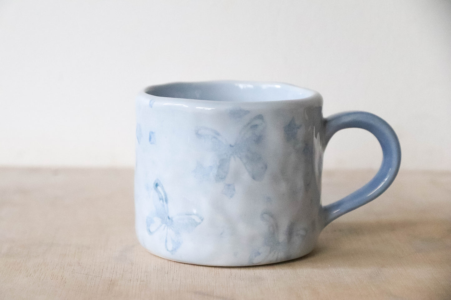 Blue Sparkly Vampire Twilight Medium Mug