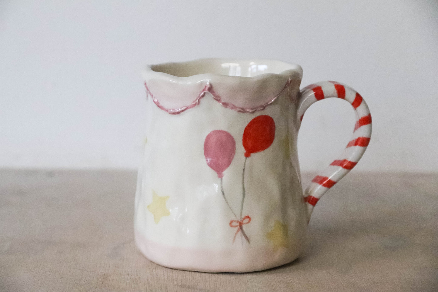White Carousel Horse Tulip Mug
