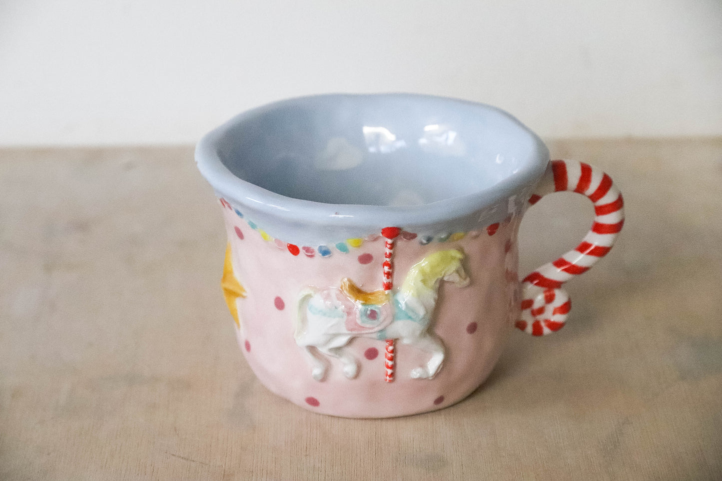 Blue Pink Carousel Mug