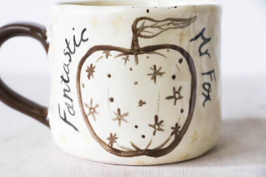 Mr Fox Brown Apple Mug Medium