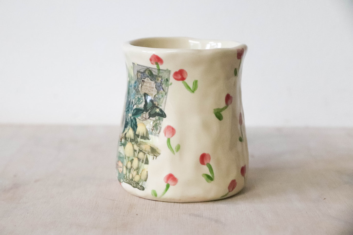 Green Fairy Floral Tulip Mug