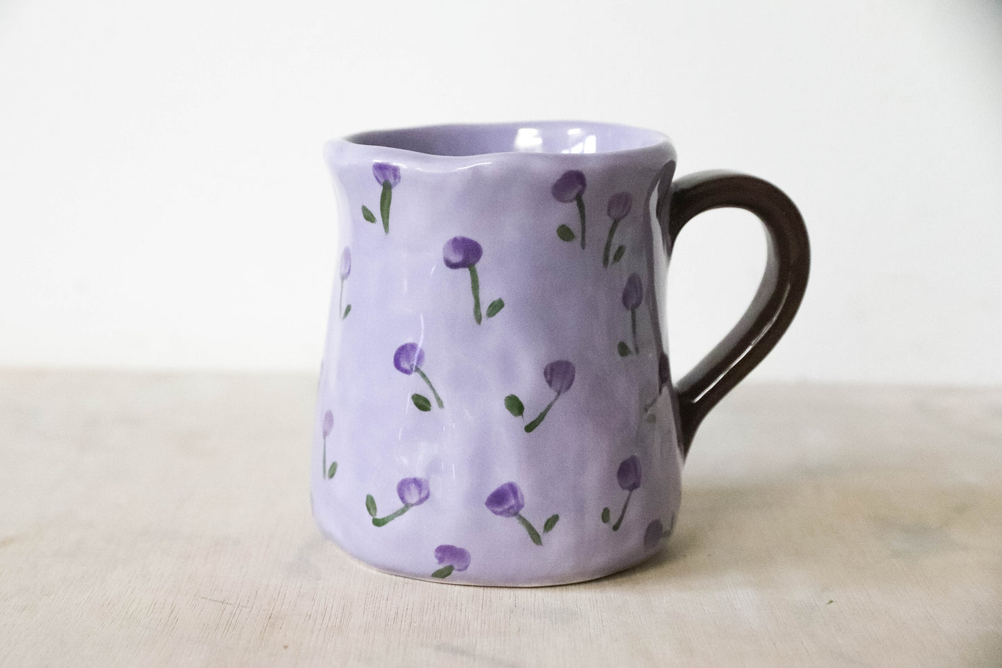 Practical Magic Purple Floral Tulip Mug