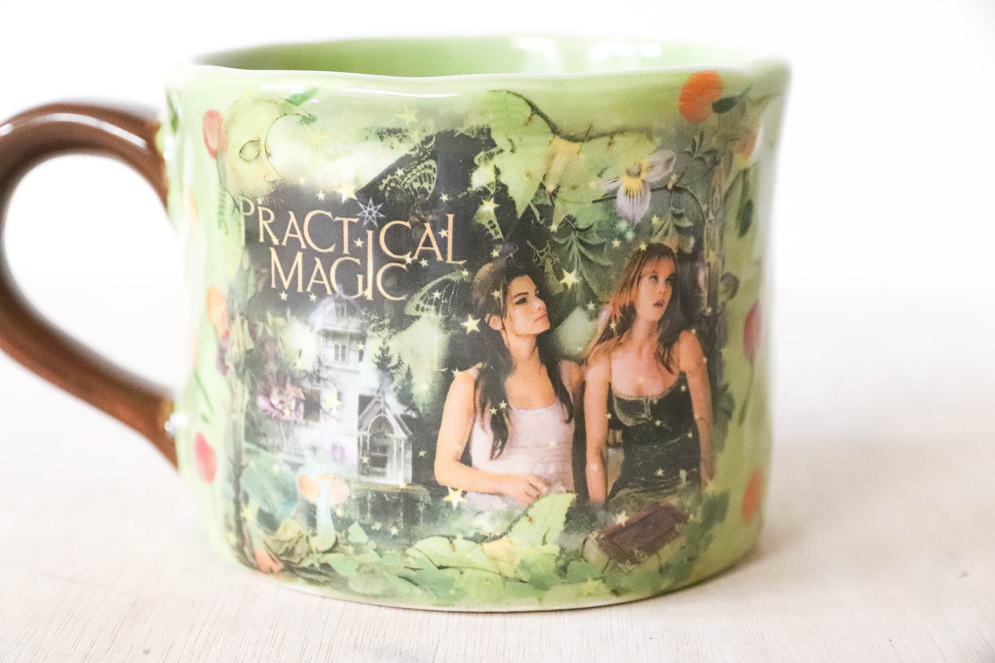 Practical Magic Green Floral Mug Large