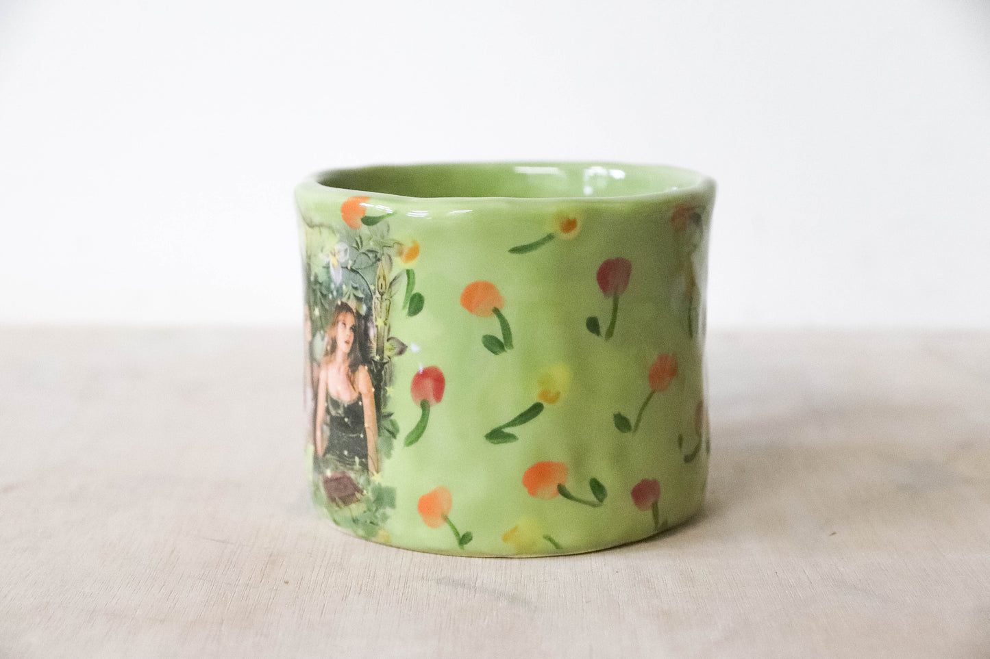 Practical Magic Green Floral Mug Large
