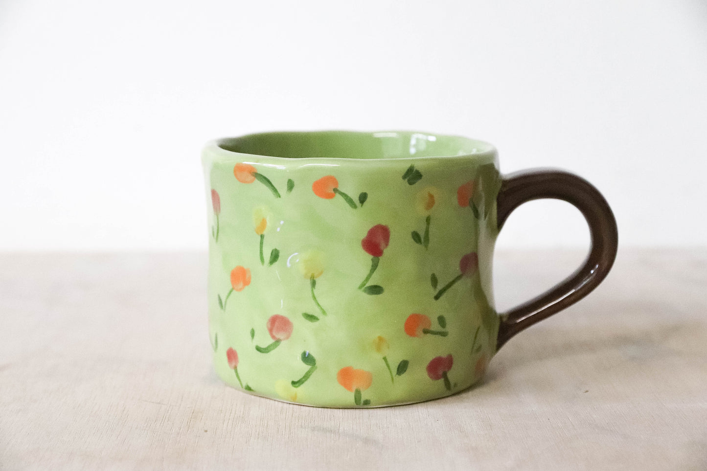 Practical Magic Green Floral Mug Large