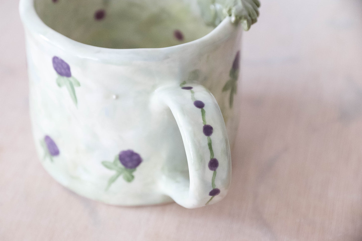 Purple Flower Medium Mug