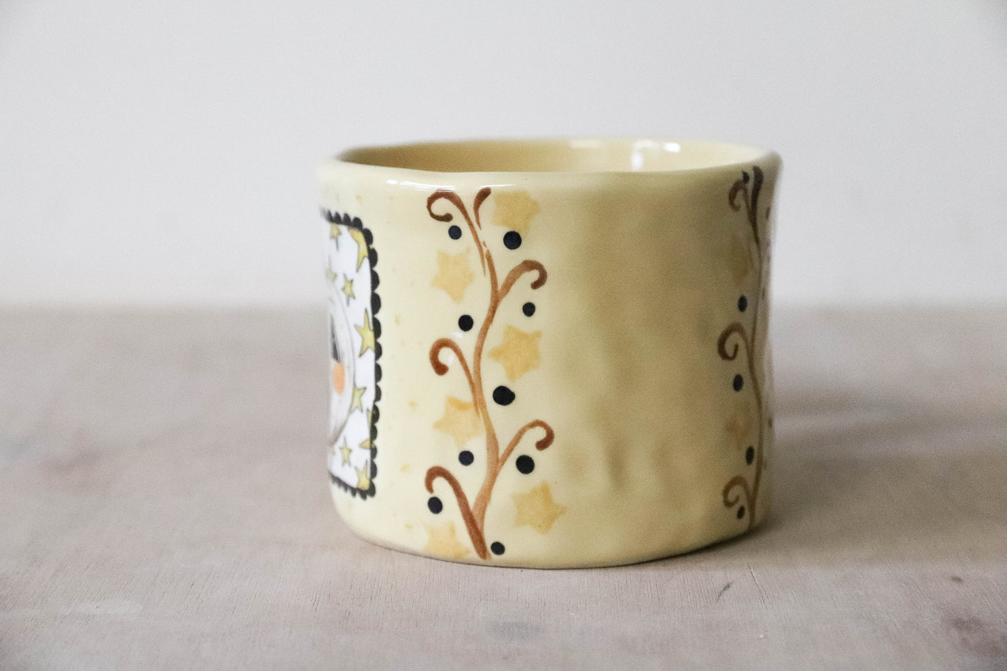 White Pumpkin Patch Cream Mug Large