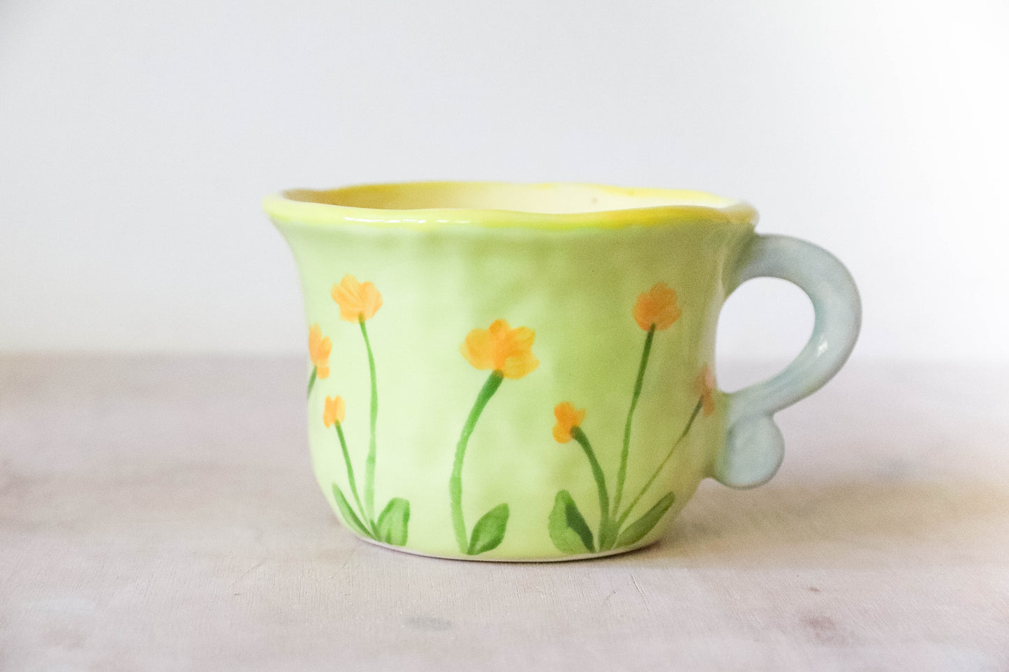 Peekaboo Yellow Hobbit House Mug