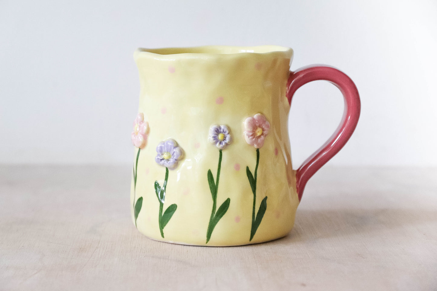 Yellow Fairy House Tulip Mug