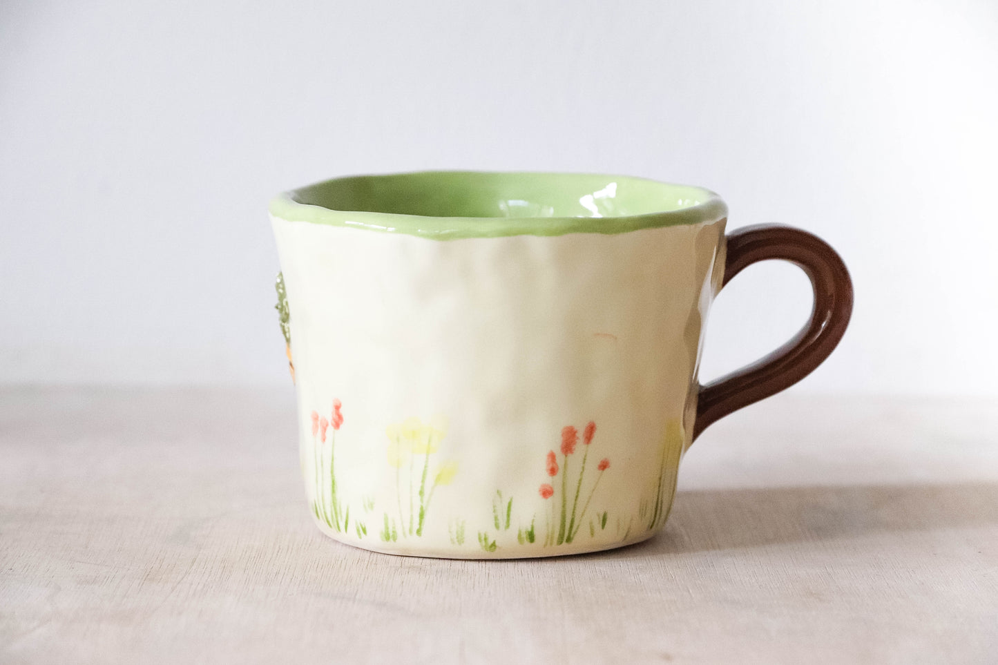 Green Cream Hobbit House Mug