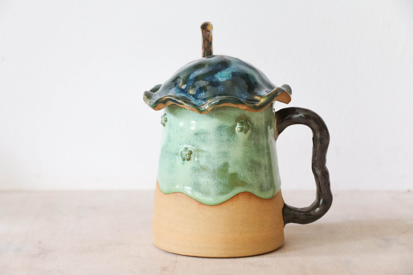 Floral Hobbit House Stoneware Mug