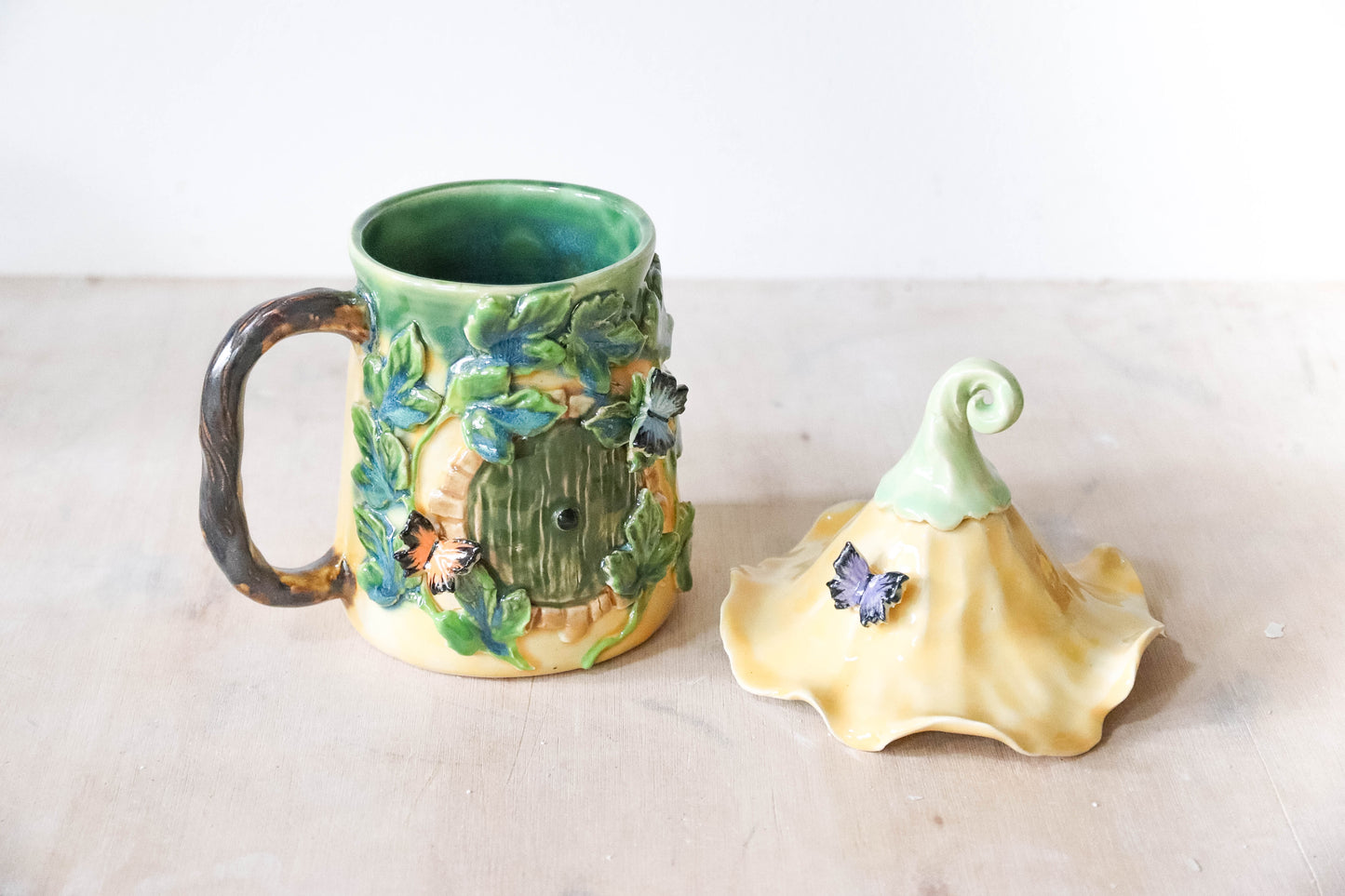Butterfly Hobbit Stoneware Mug