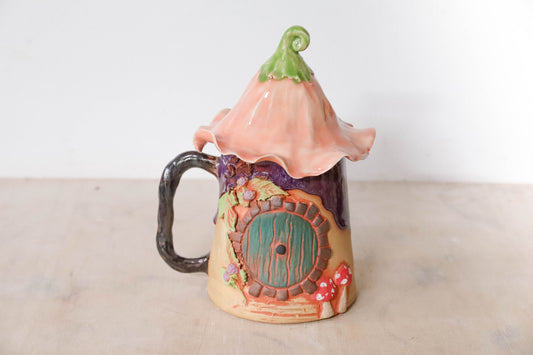Autumn Hobbit House Stoneware Mug