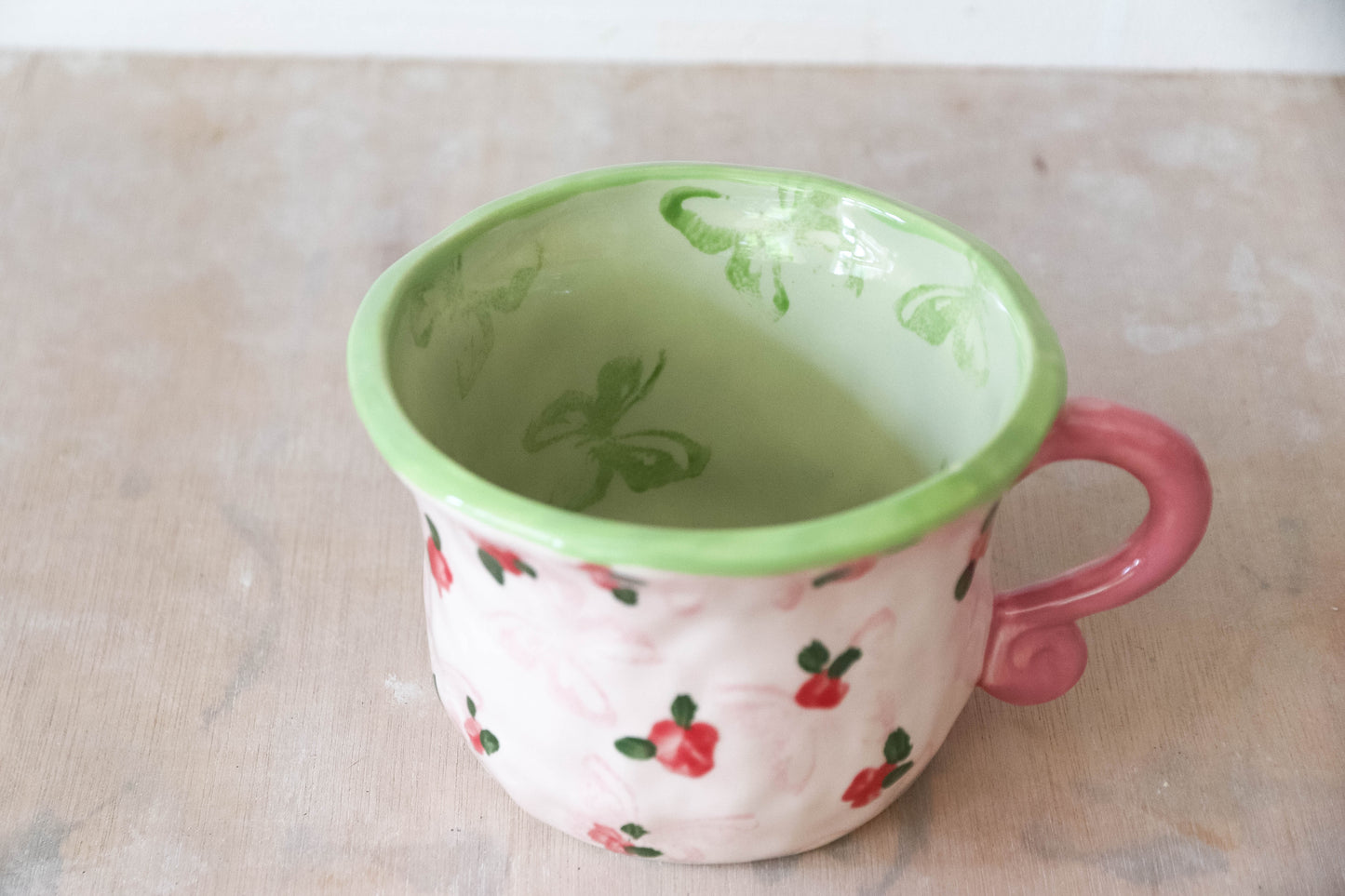 Green Pink Ardently Mug