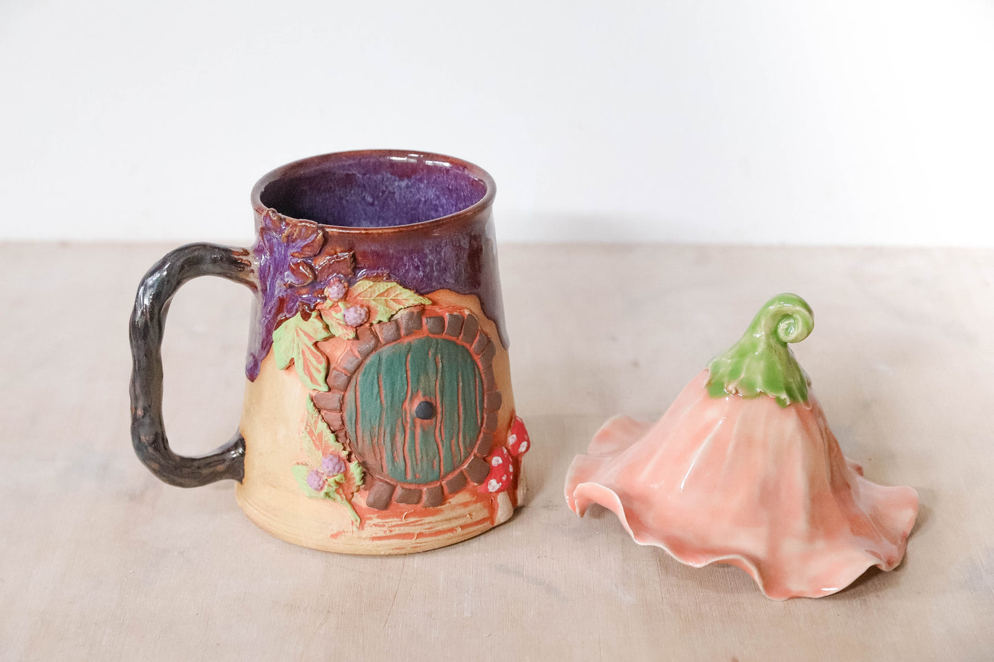 Autumn Hobbit House Stoneware Mug
