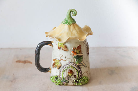 Autumn Fairy House Stoneware Mug