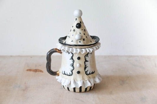 Pierrot Clown Stoneware Mug