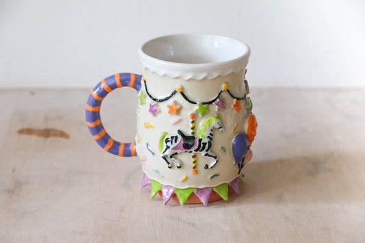 Halloween Carousel Stoneware Mug
