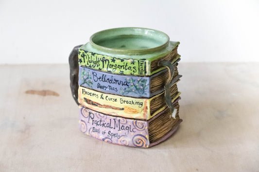 Practical Magic Books Stoneware Pot