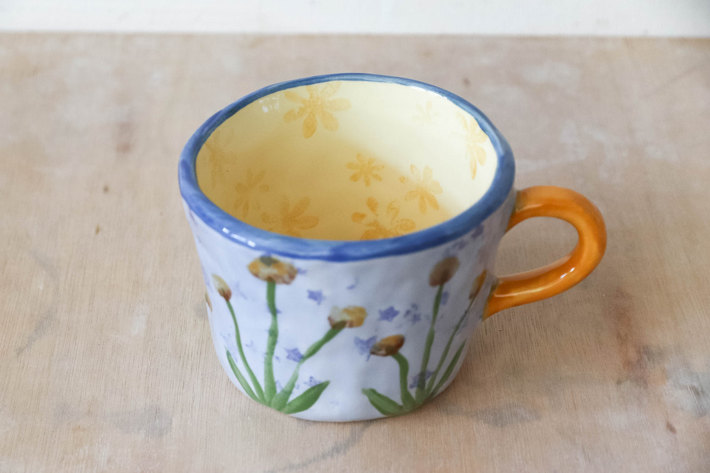 Yellow Blue H20 Pearl Mug