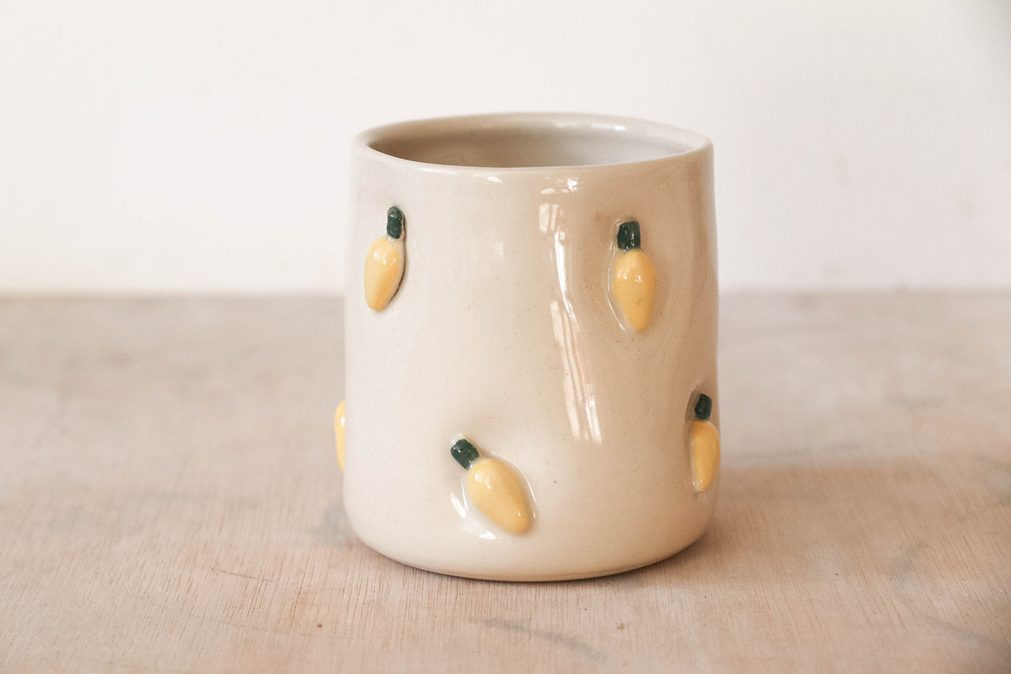 Warm Lights Dimple Small Stoneware Cup