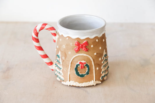 Gingerbread House Stoneware Mug 7