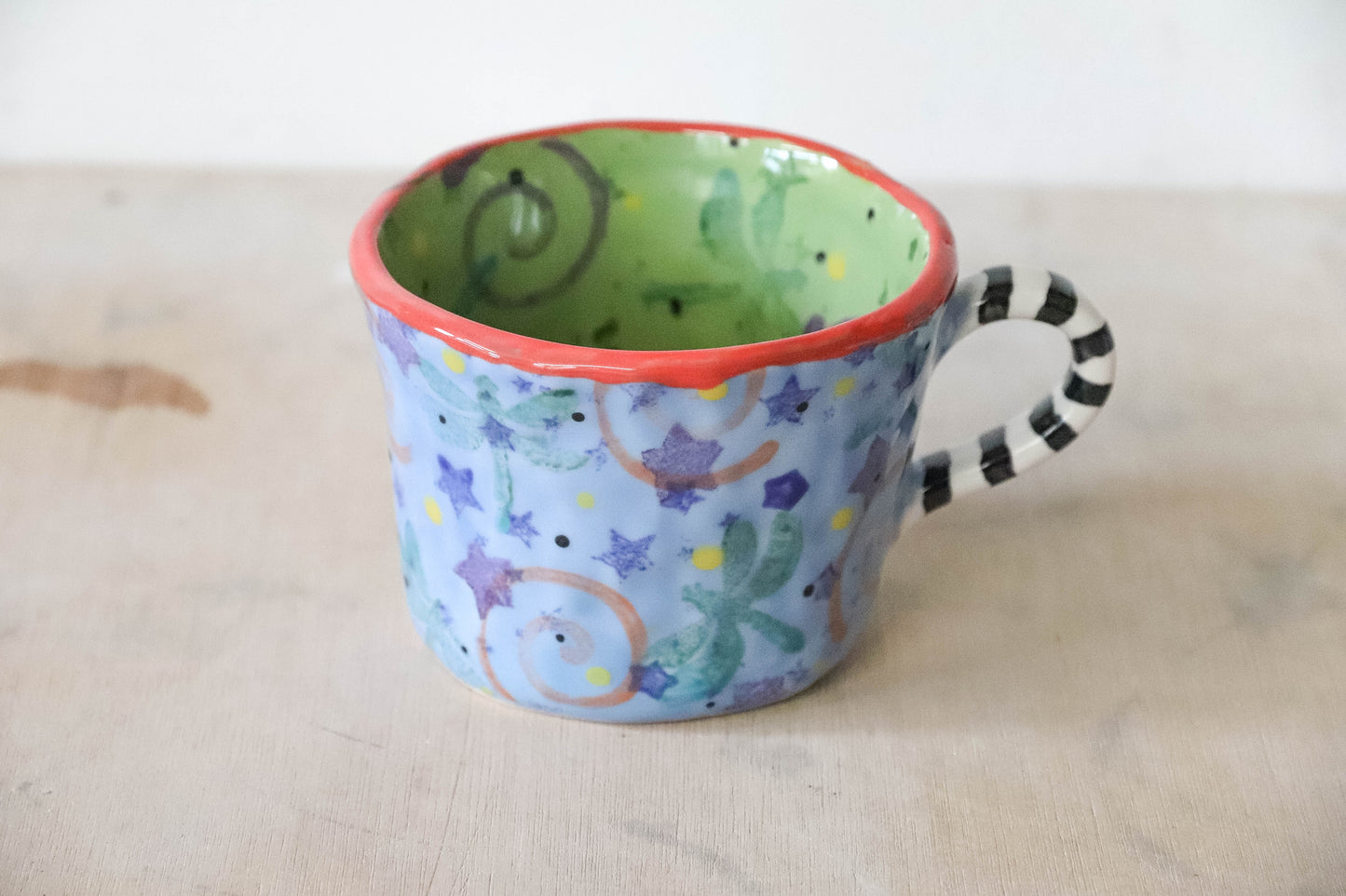 Coraline Green Blue Pot