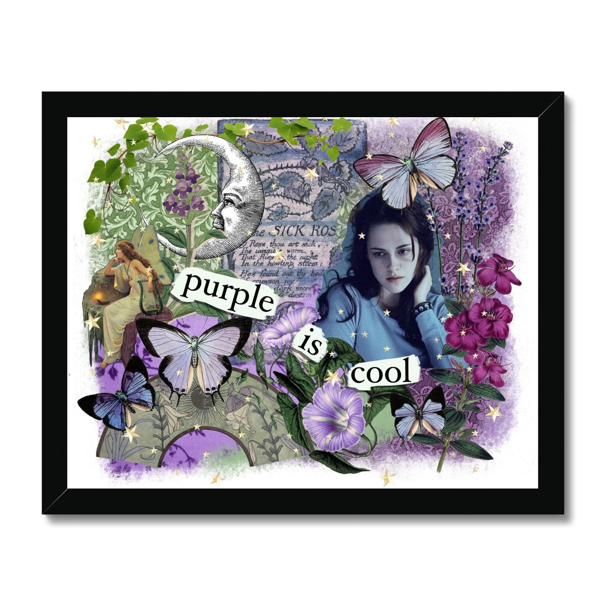 Purple is Cool Framed Print