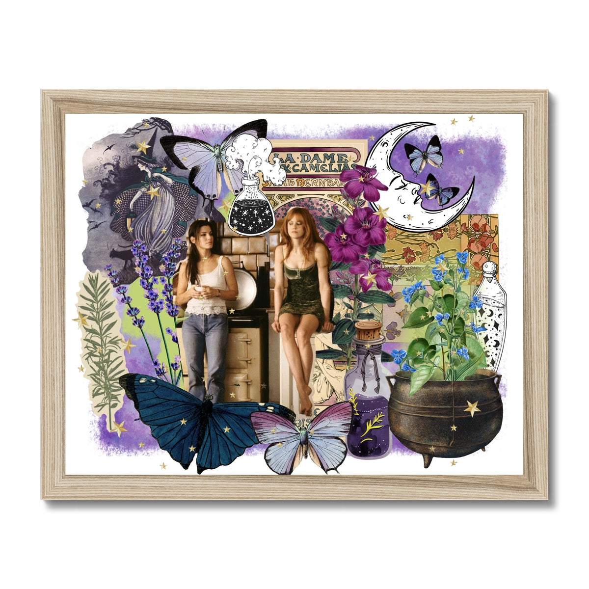 Purple sisters Framed Print