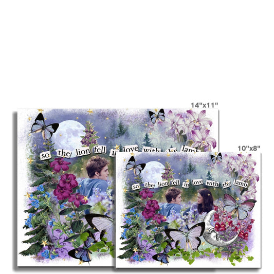 Lion and Lamb Wall Art Poster