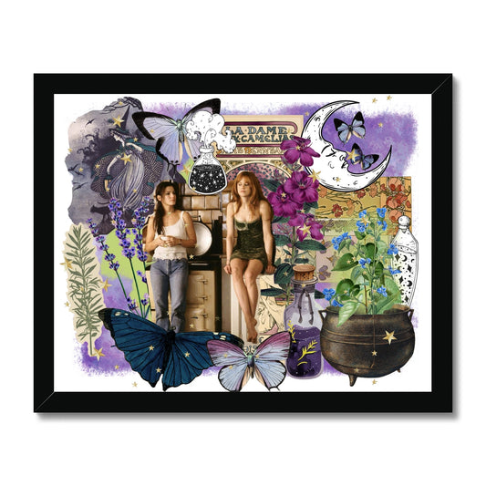 Purple sisters Framed Print