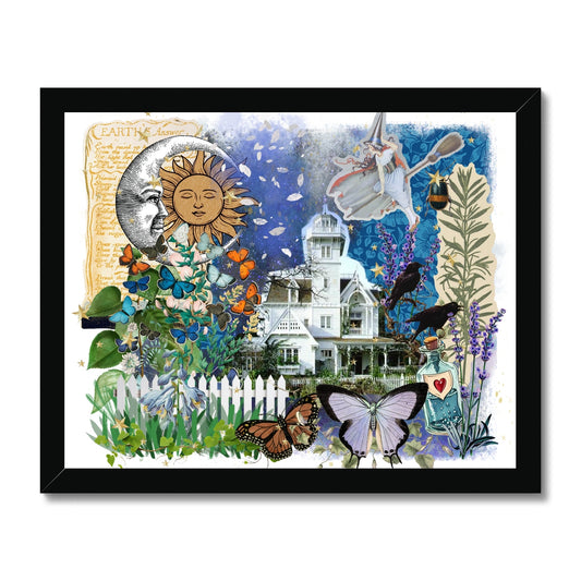 Practical magic house Framed Print