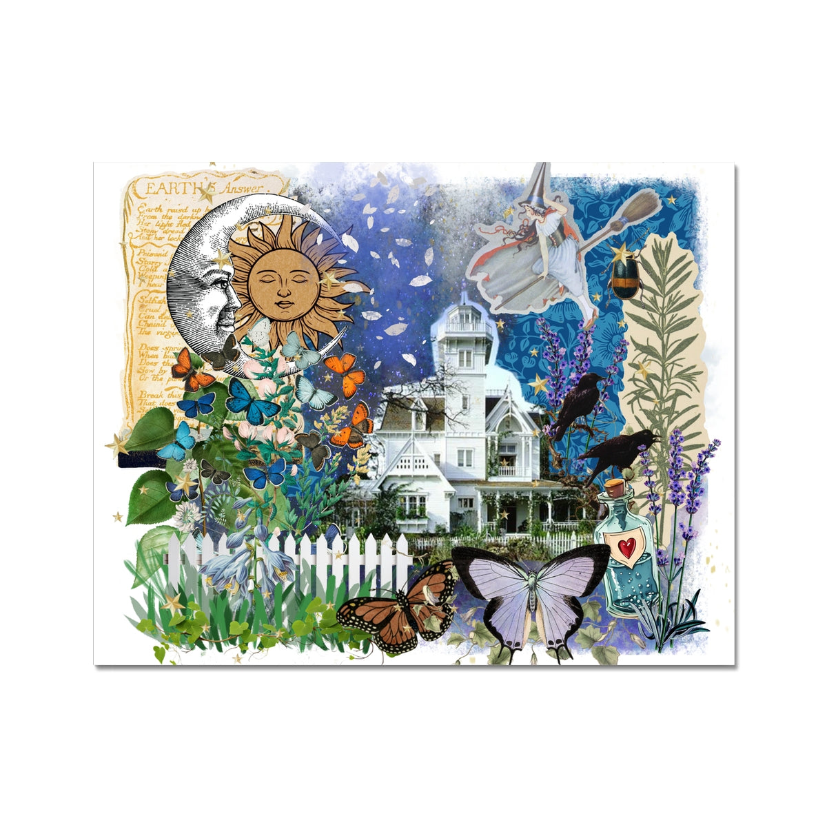 Practical magic house Fine Art Print