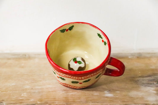 Peekaboo Pudding Christmas Jumper Mug