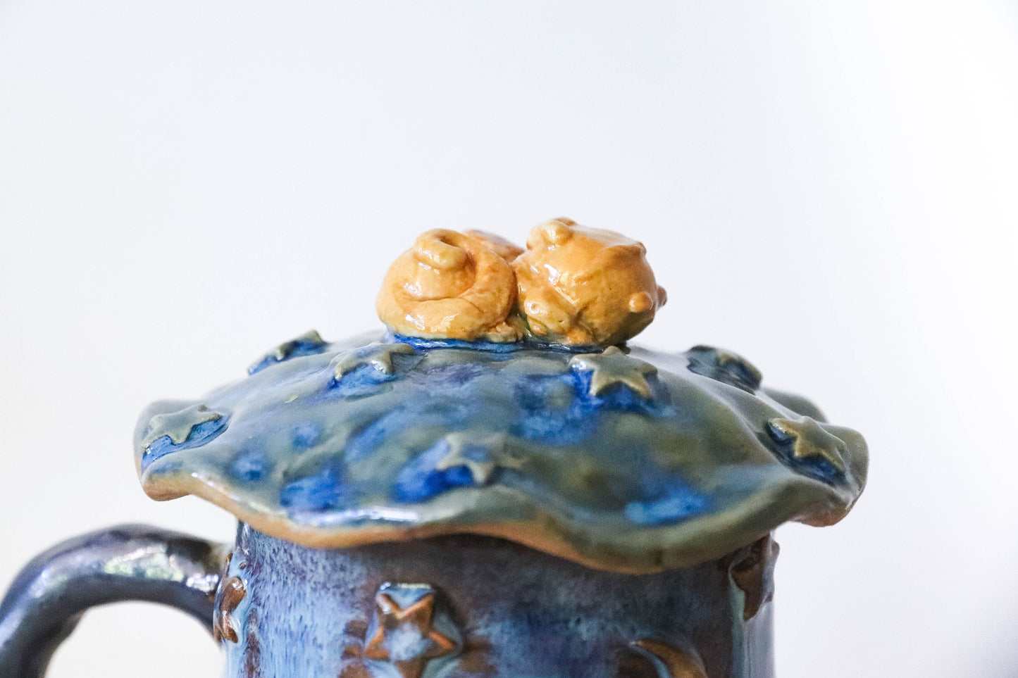 Starry Dragon Castle Stoneware Mug
