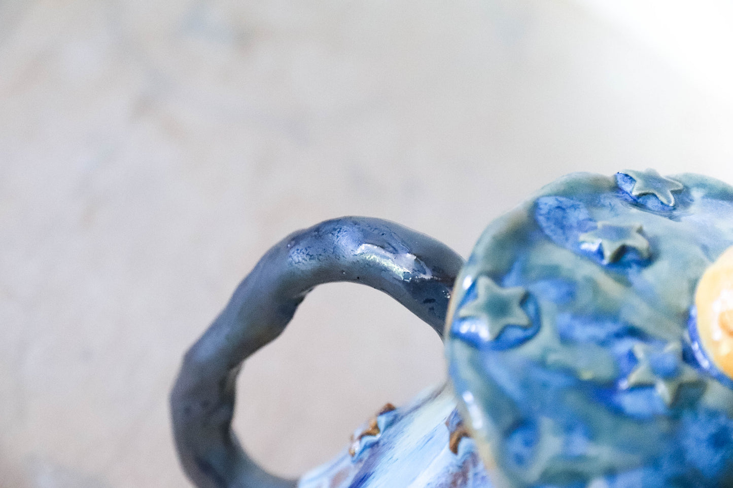 Starry Dragon Castle Stoneware Mug