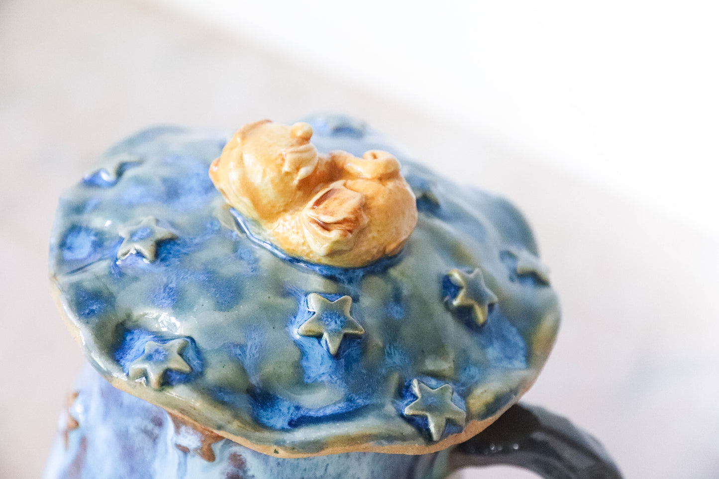 Starry Dragon Castle Stoneware Mug