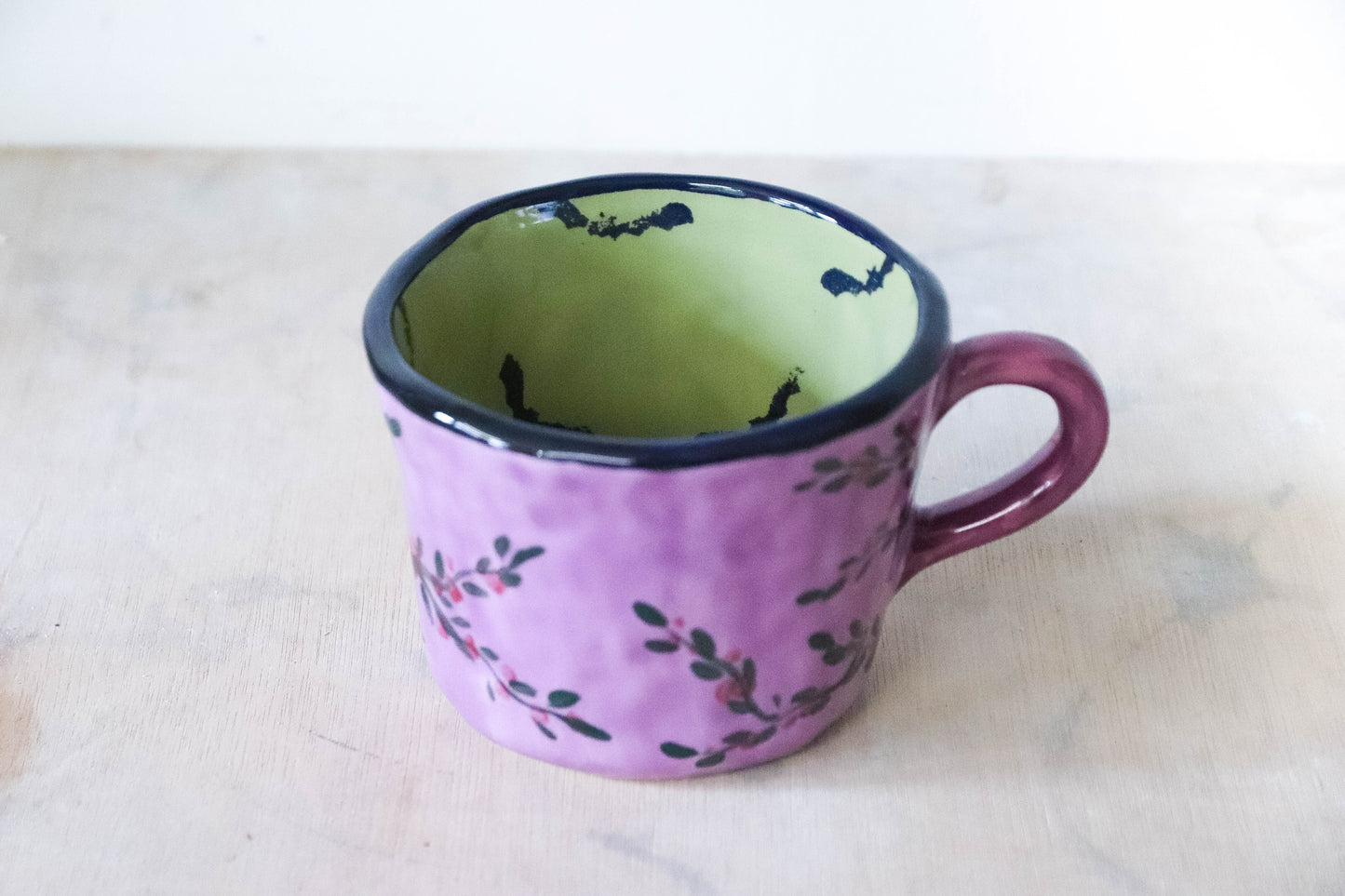 Buffy Floral Bat Mug