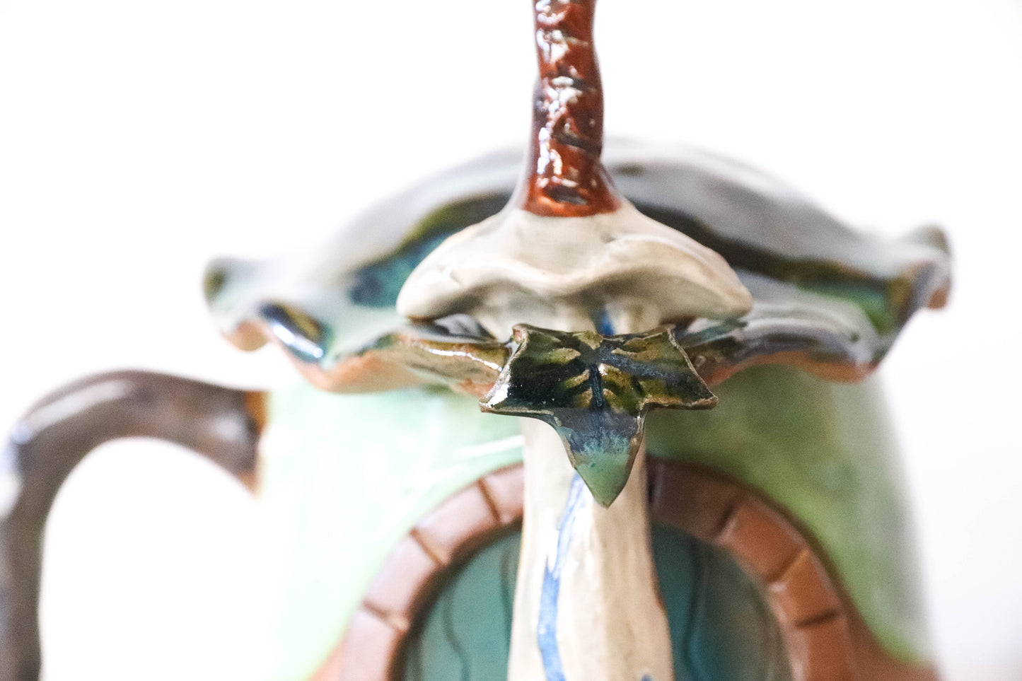 Mushroom Hobbit House Stoneware Mug