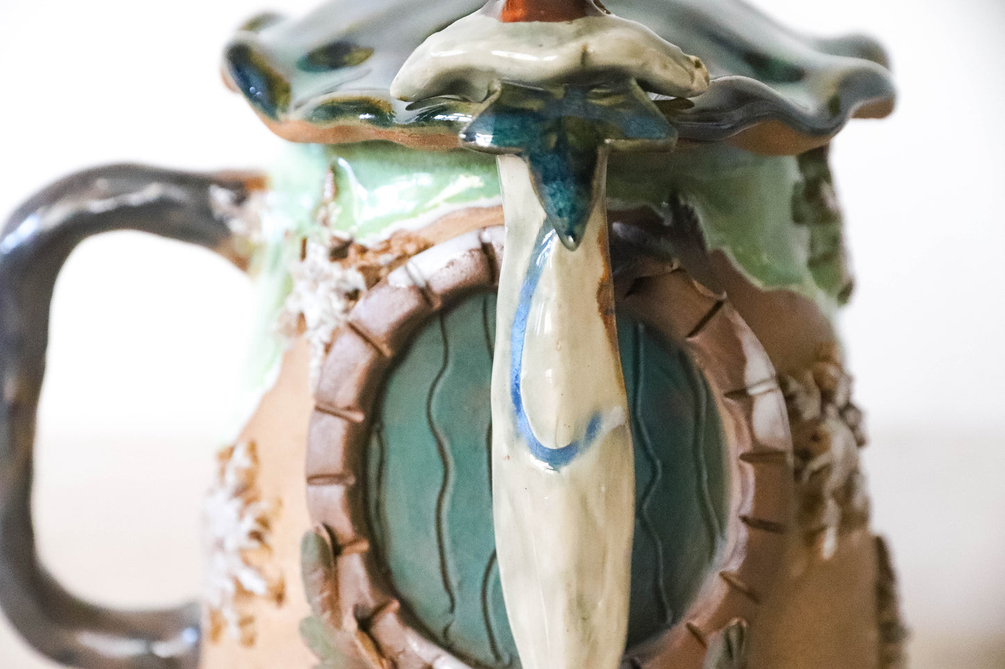 Winter Hobbit House Stoneware Mug