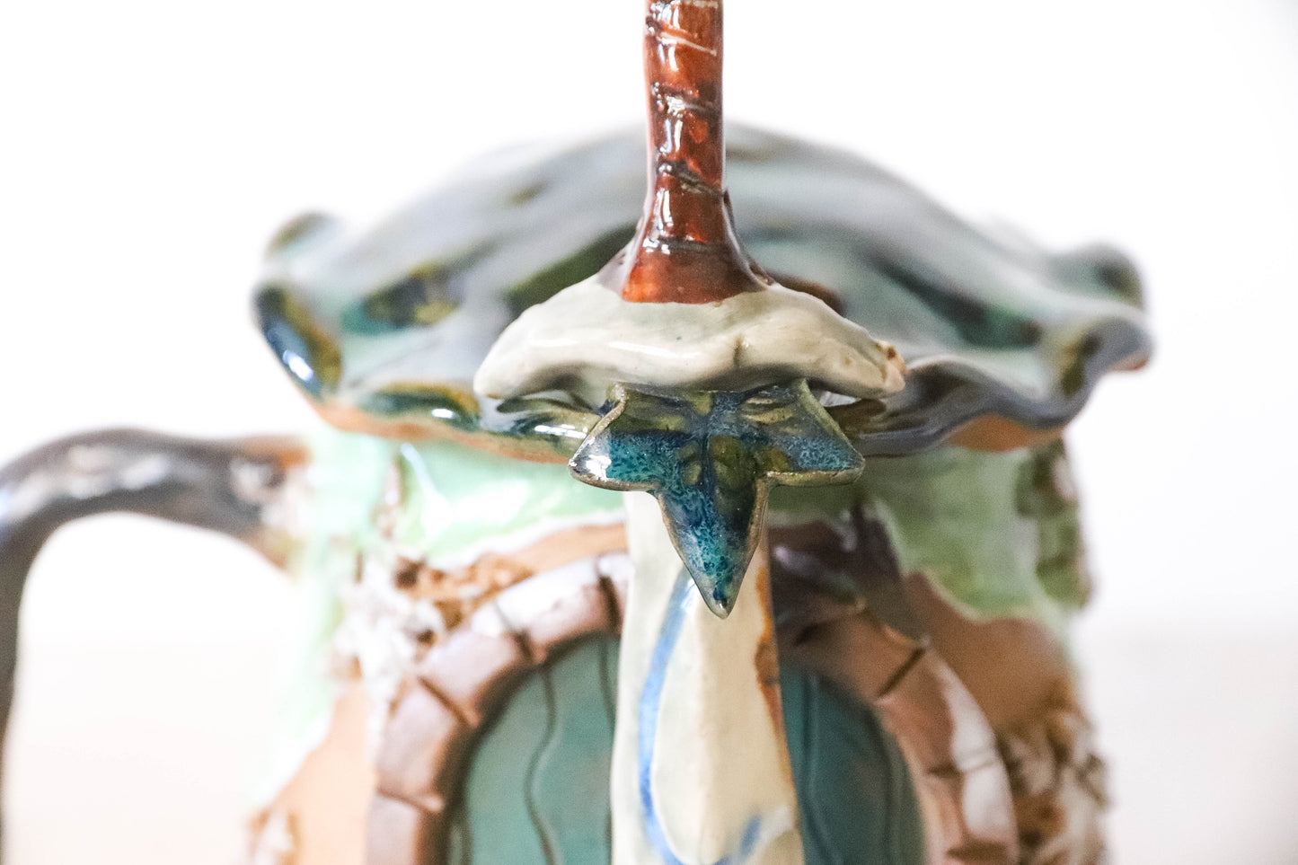 Winter Hobbit House Stoneware Mug