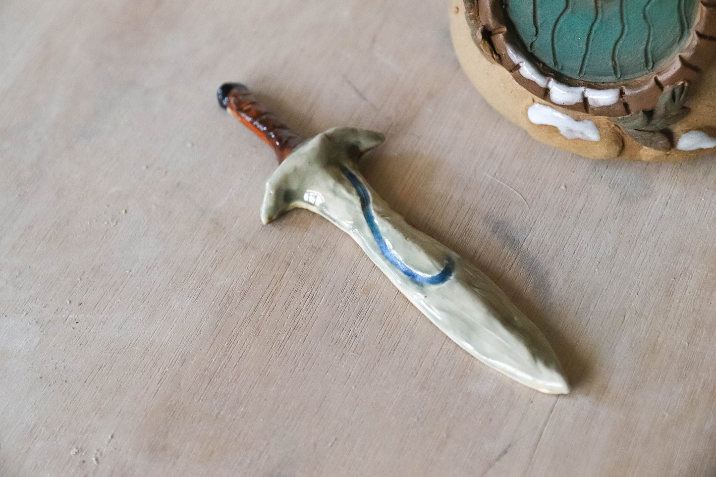 Winter Hobbit House Stoneware Mug