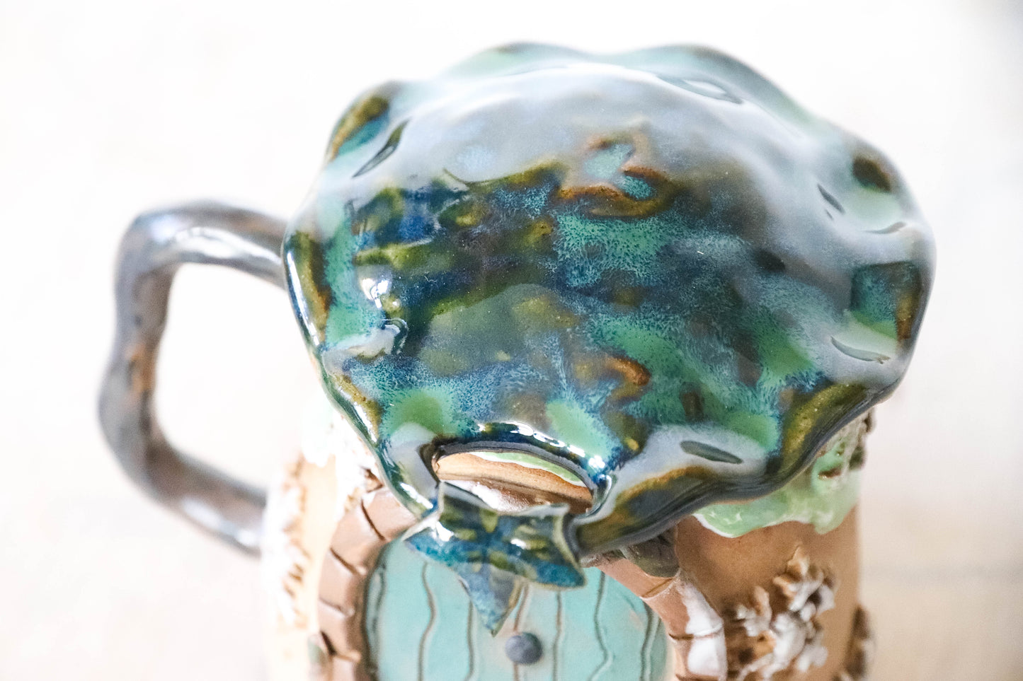 Winter Hobbit House Stoneware Mug