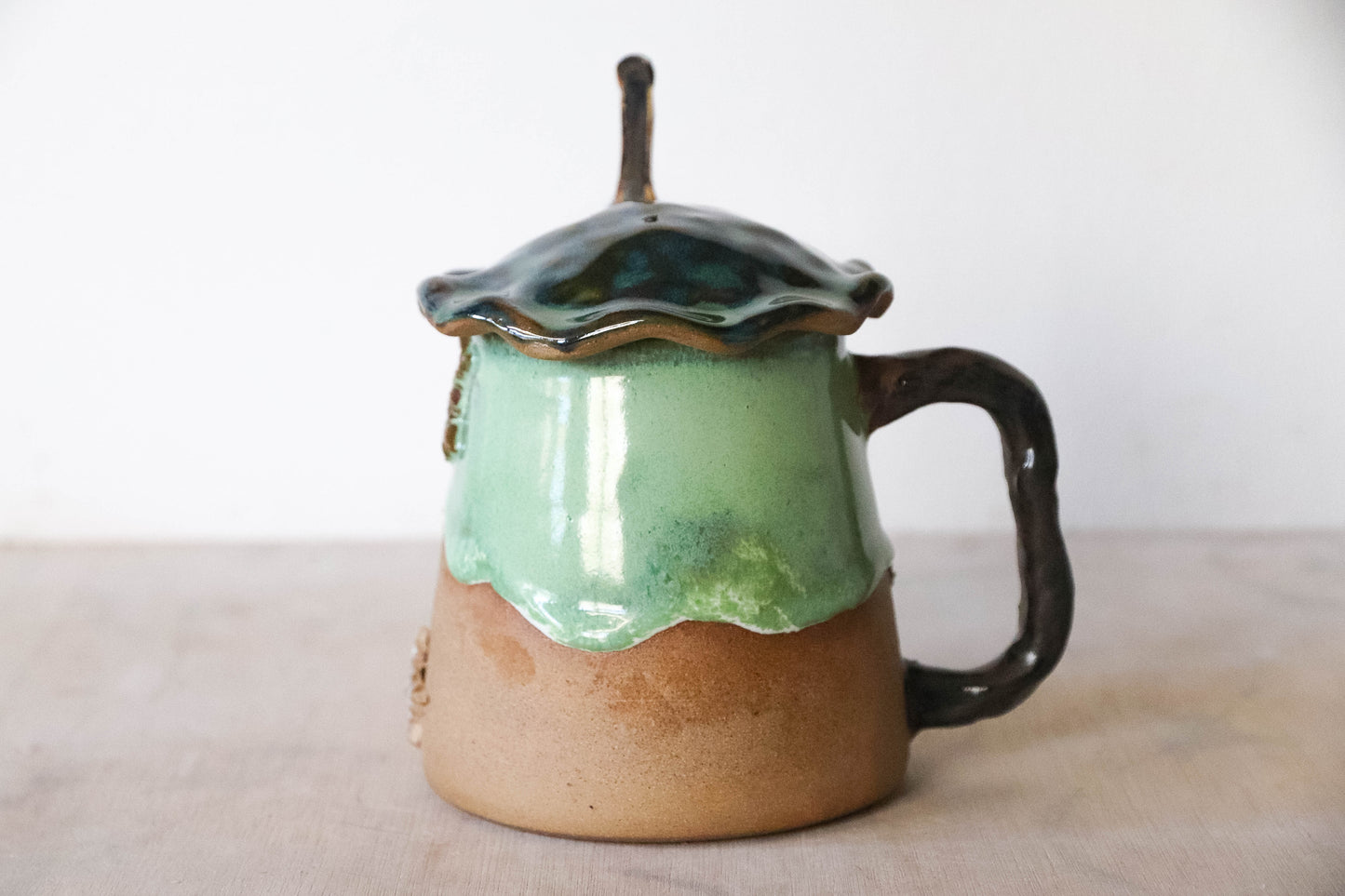 Winter Hobbit House Stoneware Mug